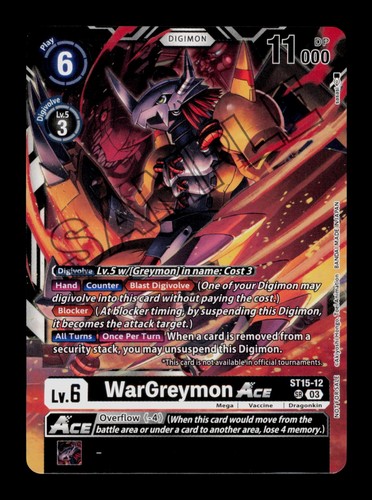 Wargreymon ace super - ace, (st15-12)