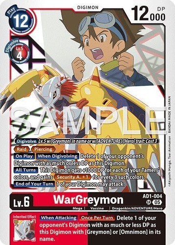 Wargreymon foil ad1 004 - ad1-004,